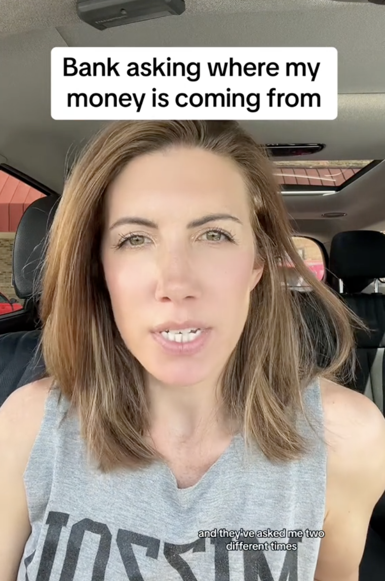 woman talking to tiktok viewers